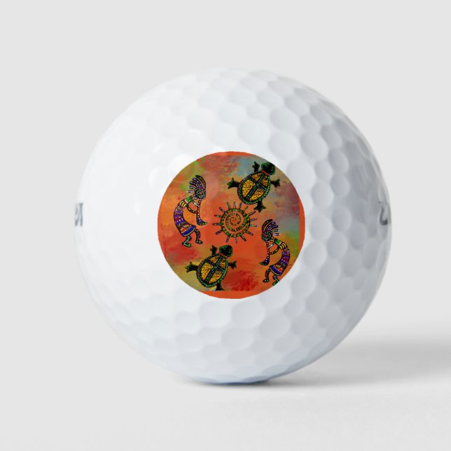 SOUTHWESTERN KOKOPELLI ART GOLFBALL (Vorderseite)