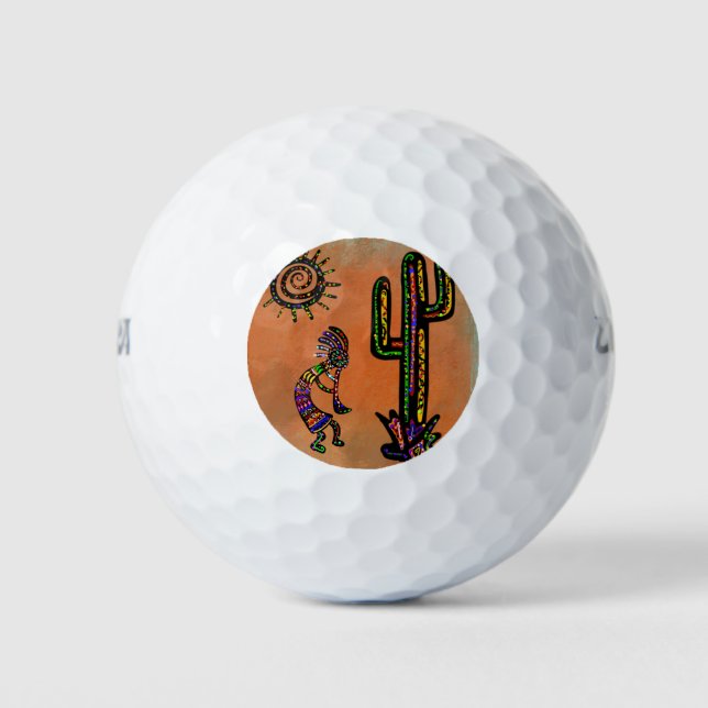 SOUTHWESTERN KOKOPELLI ART GOLFBALL (Vorderseite)