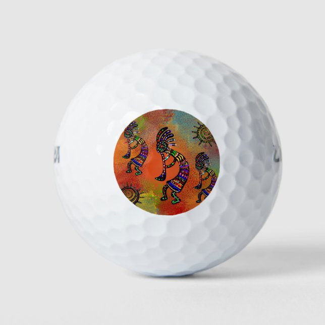 SOUTHWESTERN KOKOPELLI ART GOLFBALL (Vorderseite)