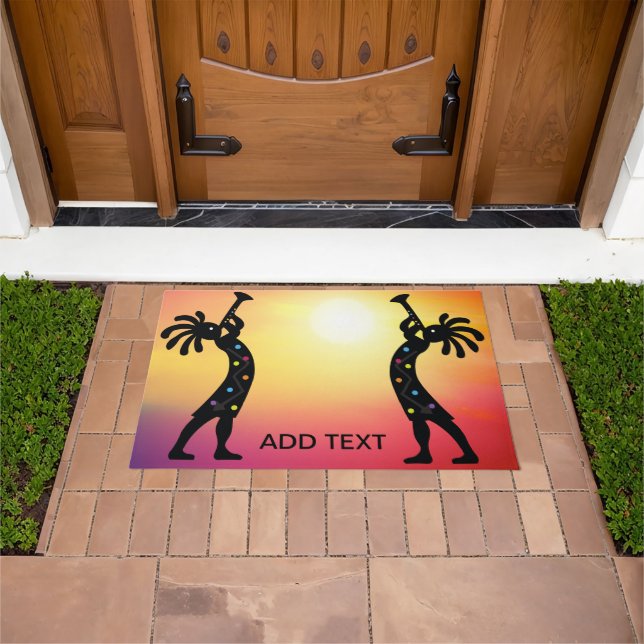 Southwestern Kokopelli Wüste Sunset Doormat Fußmatte (Außenbereich)