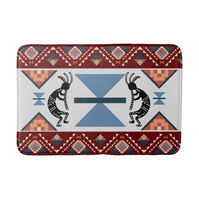Southwestern Kokopellis Bath Mat Badematte (Vorderseite)