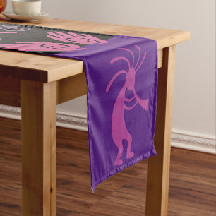 Southwestern Lila Kokopelli Kurz Table Runner Kurzer Tischläufer