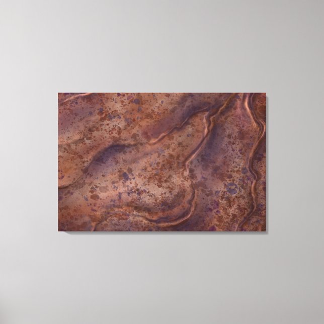 Southwestern Marmor Art Deco Leinwanddruck (Vorderseite)