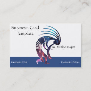 Southwestern Music Kokopelli Business Card Visitenkarte