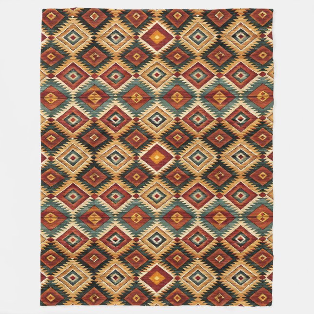 Southwestern-Muster Fleecedecke (Vorderseite)