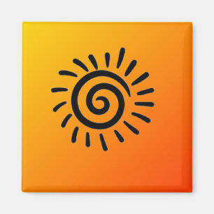 Southwestern Native American Sun Symbol Magnet