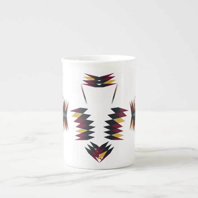 Southwestern Native Art Pattern Prozellantasse (Vorderseite)