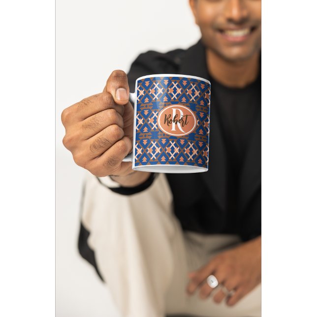 Southwestern Oasis Aztec Geometric Kaffeetasse (Quiet mornings. Strong opinions.)