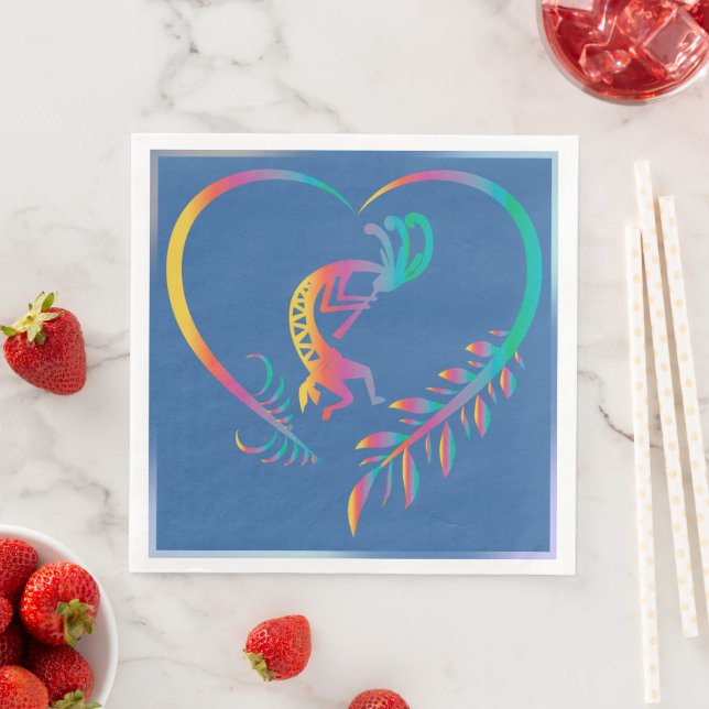 Southwestern Party Indian Kokopelli Napkins Serviette (Beispiel)