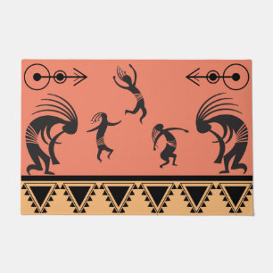 Southwestern Party Tancing Kokopelli Doormat Fußmatte