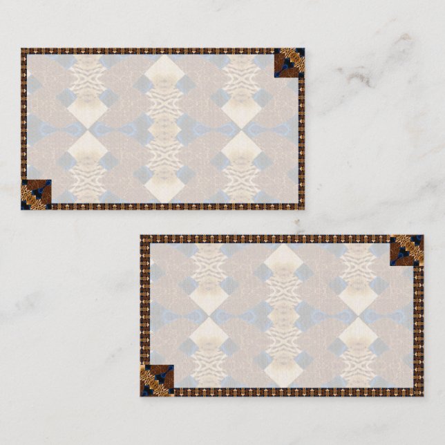 Southwestern Pattern Business Card Visitenkarte (Vorne/Hinten)