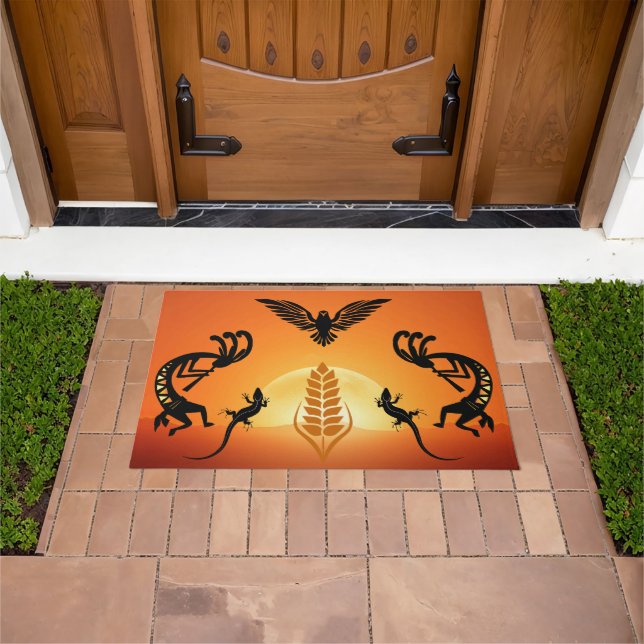 Southwestern Phoenix Kokopelli Doormat Fußmatte (Außenbereich)