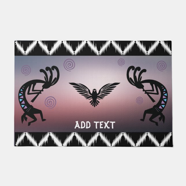 Southwestern Phoenix Kokopelli Doormat Fußmatte (Vorderseite)