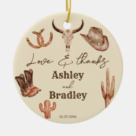 Southwestern Ranch Gastgeschenk Hochzeit Geschenke Keramik Ornament