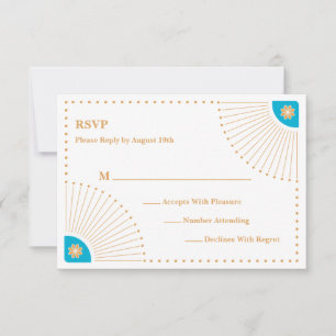 Southwestern Santa Fe Response Card RSVP Karte