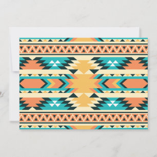 Southwestern Style Boho Pattern Dankeskarte