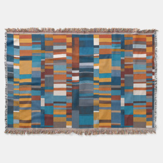 Southwestern Style Geometric Block Pattern Decke