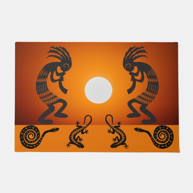 Southwestern Sun Kokopelli Doormat Fußmatte (Vorderseite)