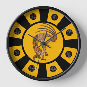 Southwestern Sun Kokopelli Uhr