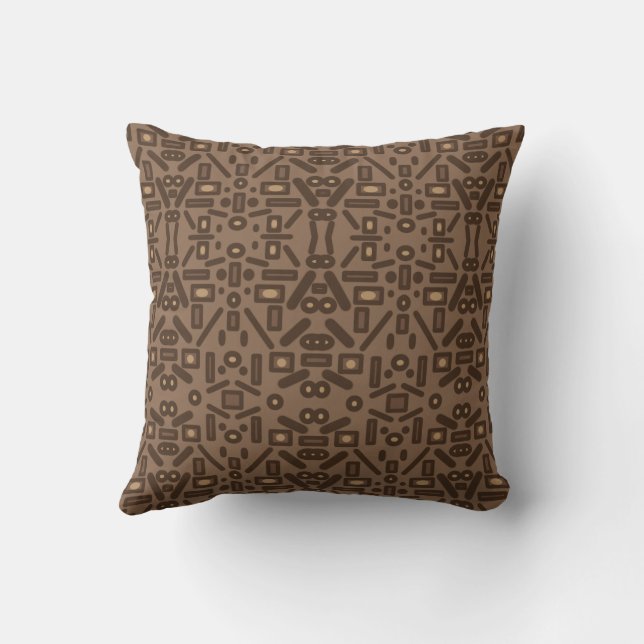 Southwestern Tribal Abstraktes Muster Art Design Kissen (Rückseite)