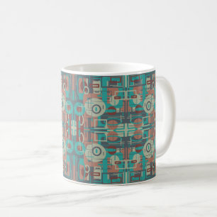 Southwestern Tribal Geometrie Abstrakte Formen Kaffeetasse