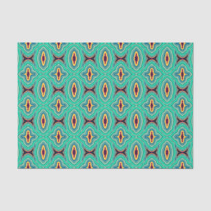 Southwestern Tropical Boho Chic Geode Art Seidenpapier