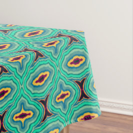 Southwestern Tropical Boho Chic Geode Art Tischdecke