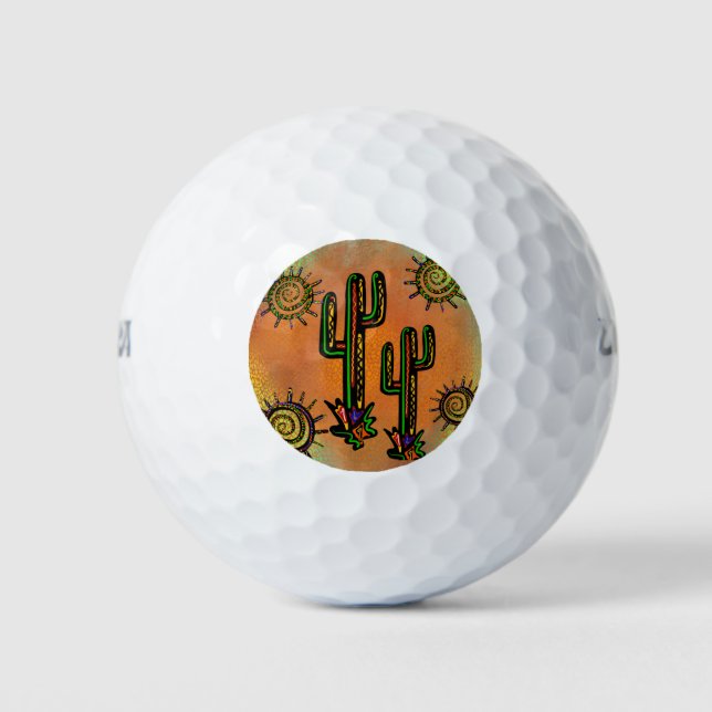 SOUTHWESTKACTUS ART GOLFBALL (Vorderseite)
