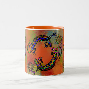 SOUTHWESTLIZARD ART ZWEIFARBIGE TASSE