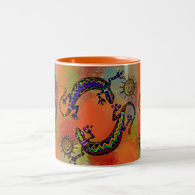 SOUTHWESTLIZARD ART ZWEIFARBIGE TASSE (Mittel)