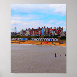 Southwold Beach vom Pier Poster