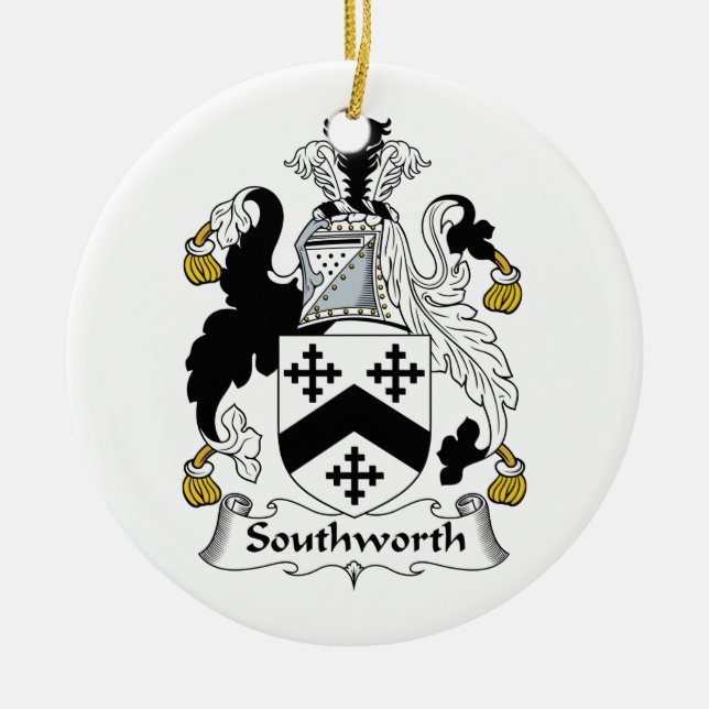 Southworth Familienwappen Keramik Ornament (Vorne)