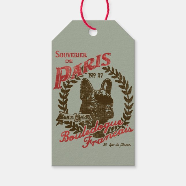 Souvenier de Paris Geschenkanhänger (Vorderseite)