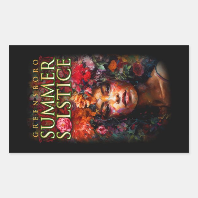 Souvenir 2023 Greensboro Sommerfestival Rechteckiger Aufkleber (Vorderseite)