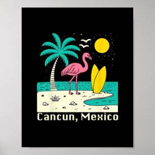 Souvenir aus Cancun Mexiko Familie passend Mexiko Poster