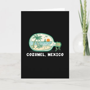 Souvenir Aus Cozumel Mexiko Urlaub Reise Männer Karte