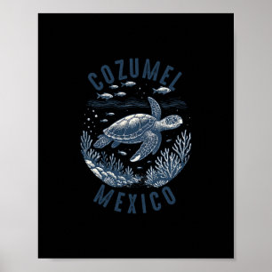 Souvenir aus Cozumel Mexiko Urlaub Reise Männer Poster