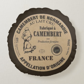 Souvenir de France: Le camembert Rundes Kissen
