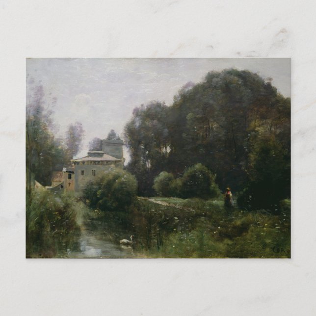Souvenir der Villa Borghese, 1855 Postkarte (Vorderseite)