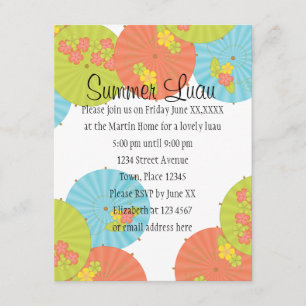 Souvenir Drink Umbrellas Einladung