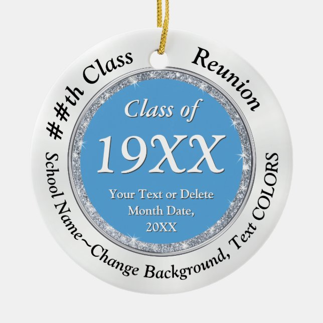 Souvenir-Elemente für Wiedersehen, FARBEN ändern, Keramik Ornament (Vorne)