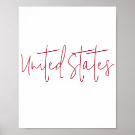 Souvenir-Geschenk Vereinigte Staaten von Amerika Poster