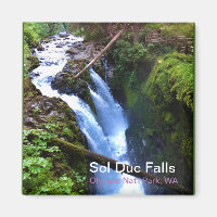 Souvenir Magnet: Sol Duc Falls, Olympic Nat'l Park