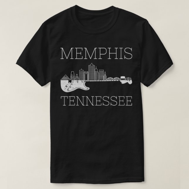 Souvenir Memphis Guitar Music ennessee Memphis T-Shirt (Design vorne)