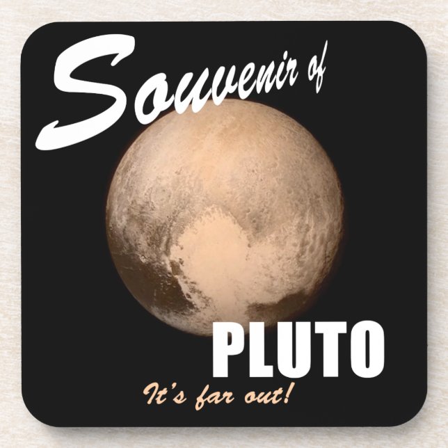 Souvenir of Pluto Throw Kissen Getränkeuntersetzer (Vorderseite)
