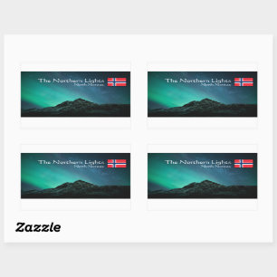 Souvenir Rechteckiger Aufkleber