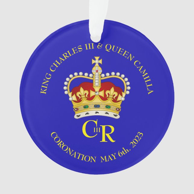 Souvenir Royal Crown and Monogram Coronation Ornament (Vorderseite)