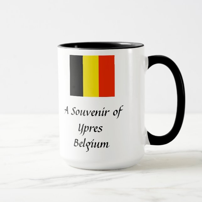 Souvenir Tasse - Ypres, Belgien (Rechts)