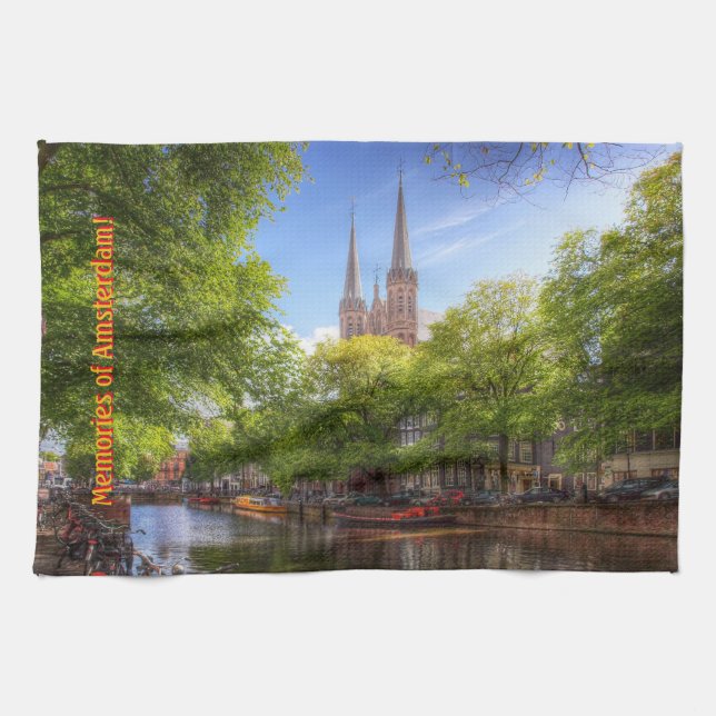 Souvenir von Amsterdam - De Krijtberg, Singel Cana Küchentuch (Horizontal)