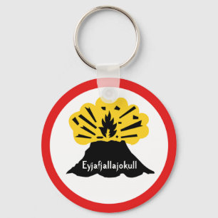 Souvenir von Eyjafjallajokull Euer Volcano Keyring Schlüsselanhänger